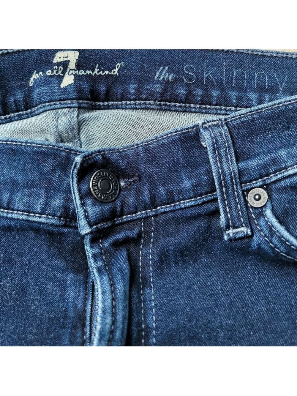 7 For All Mankind Skinny Denim Jeans Size 30